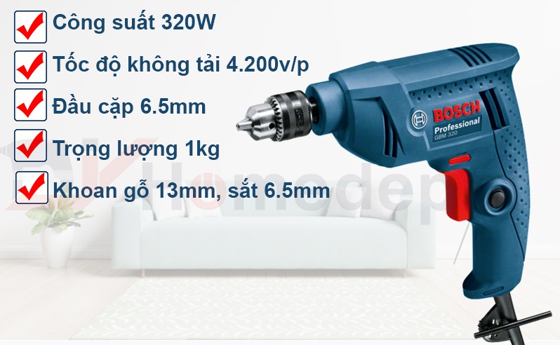 Máy khoan Bosch GBM 320 2 Máy khoan Bosch GBM 320